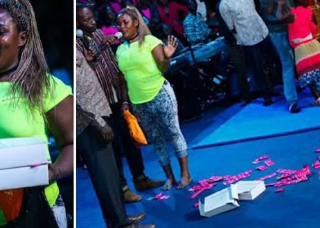 Une Prostituée donne sa vie à Christ et apporte ses paquets de préservatifs à l'église
