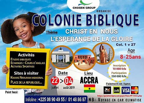 Chosen group organise une colonie biblique au Ghana pour les enfants
