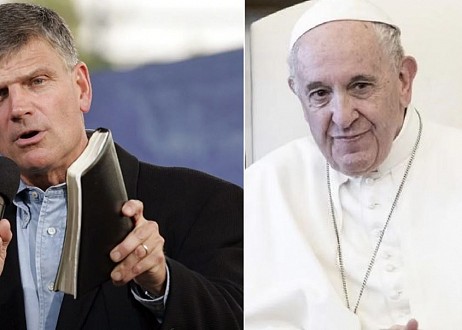  Polémique Le pasteur Franklin Graham répond au pape au sujet de l'union civile entre homosexuels: "Impensable à la lumière de la Bible" 1603401885-Capture-pasteur-et-pape