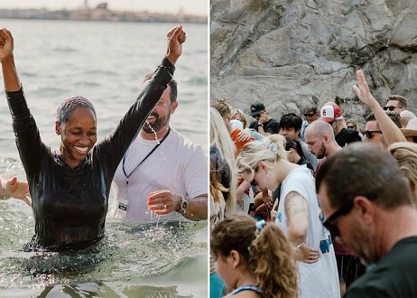 Evangélisation - Plus de 4 000 personnes baptisées sur une plage aux États-Unis : 
