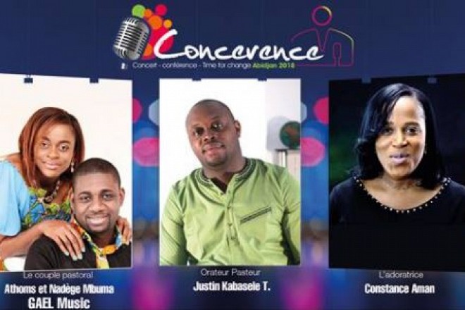 CONCERENCE , Constance Aman et le couple Mbuma de Gaël vont créer une atmosphère d'adoration sur Abidjan