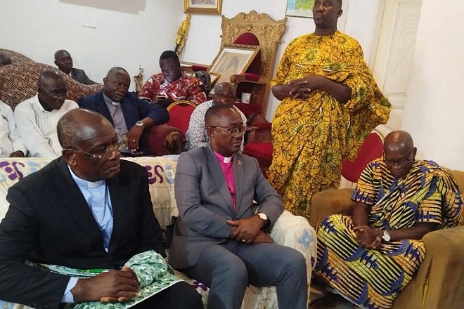 Le Bishop Séraphin Anoh Moudé de retour sur la terre de ses premiers pas pastoraux