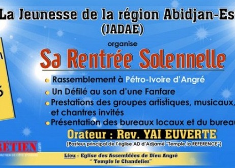 Abidjan - Rentrée solennelle de la jeunesse des Assemblées de Dieu d’Abidjan-Est