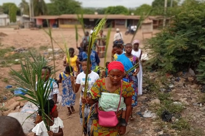 Les fidèles méthodistes célèbrent les Rameaux dans la ferveur à Bondoukou