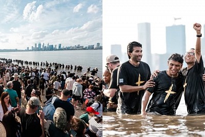 Australie : un millier de baptêmes célébrés dans la rivière Swan le Vendredi saint