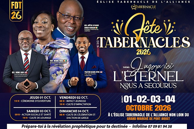 L'Église Tabernacle de l’Alliance annonce quatre jours de célébration autour de la fidélité de Dieu
